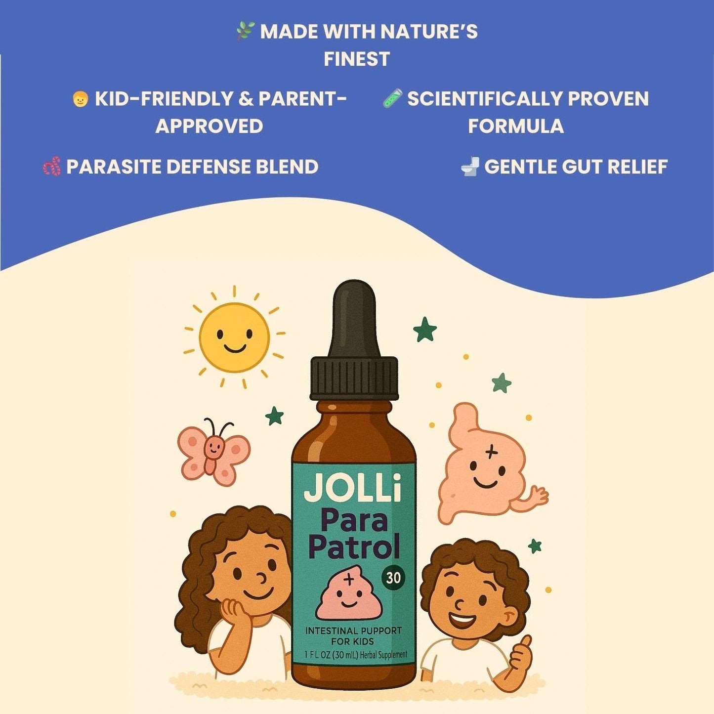 JOlli ParaPatrol™ - Natural Liquid Cleanse For Kids